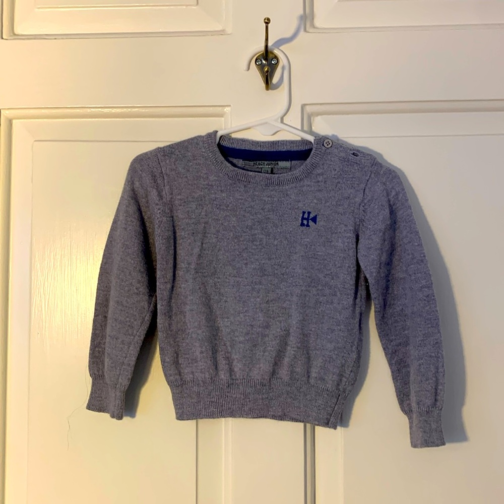 Silvan Heach Kids sweater.  Gray sweater.  Size: 9 months